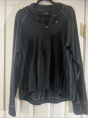 Trek Performance Men's Black Lightweight Hooded Shirt Jacket